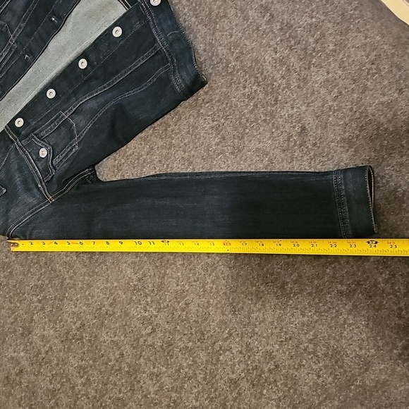 AG Adriano Goldschmied Dark Blue Denim Jacket - Picture 4 of 10